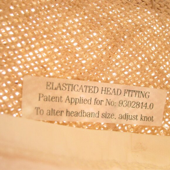 SANDRA PHILLIPPS London Vintage Burlap Bow Cloche Summer Hat O/S - Picture 10 of 11